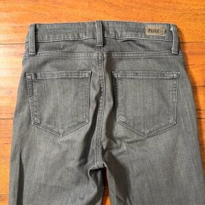 PAIGE HOXTON ULTRA SKINNY GRAY JEANS SZ 25